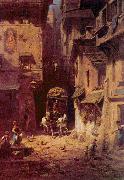 Carl Spitzweg Die Post oil on canvas